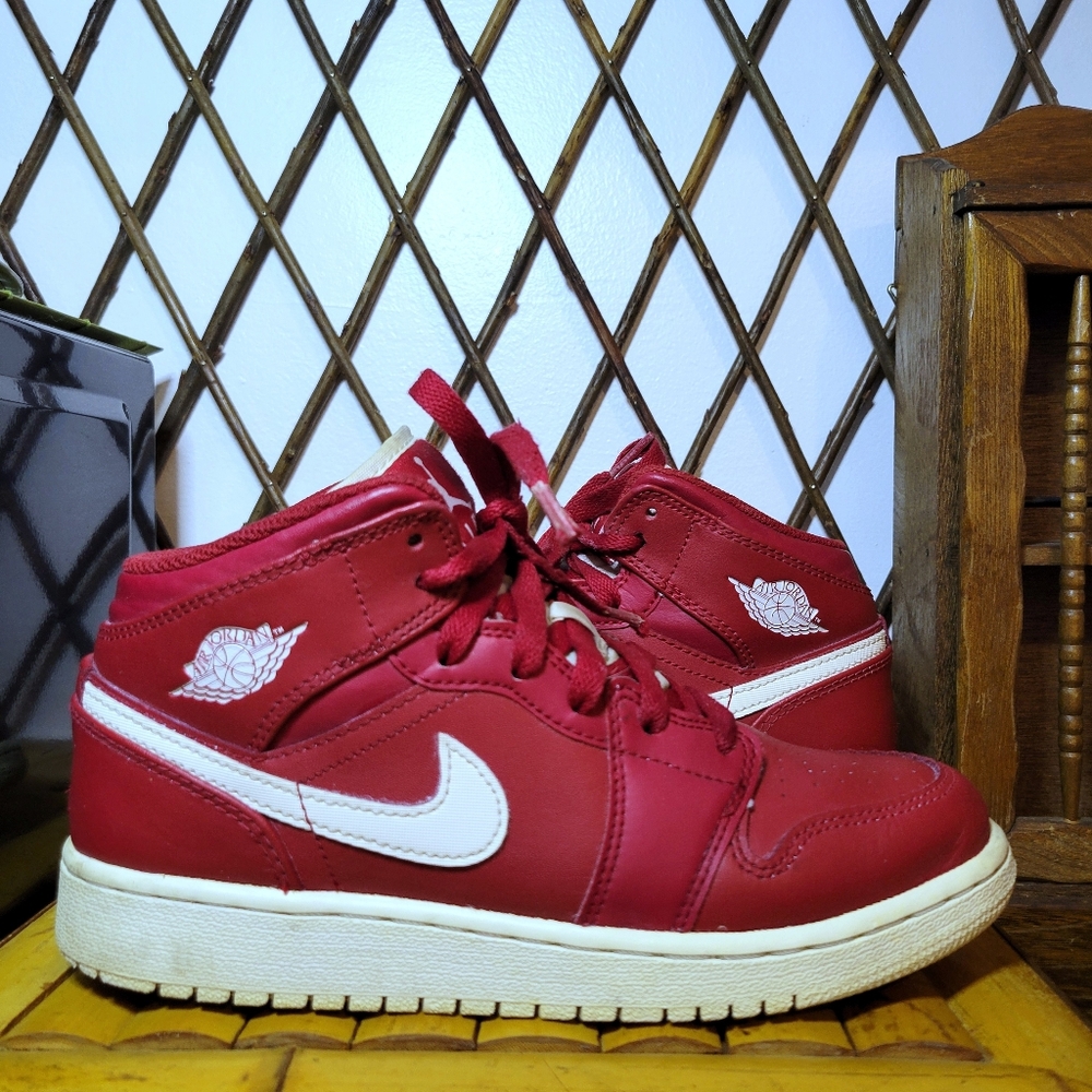 US 5Y Air Jordan 1 Retro MidGym Red 2.0